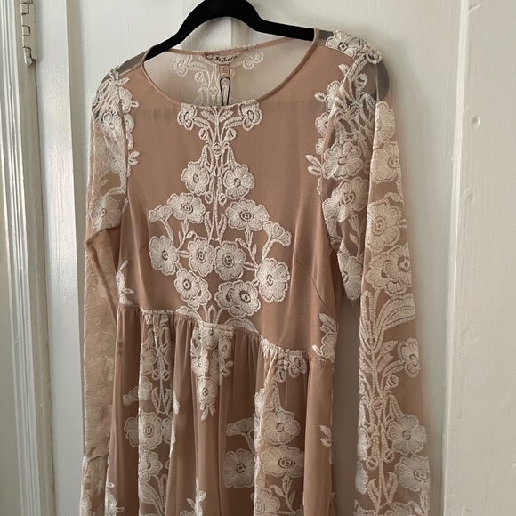NWT For Love & Lemons White Lace Mini Dress - Picture 5 of 14